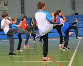 Kinder beim Taekwondo