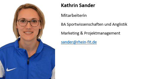 RheinFit Mitarbeiterin Sander